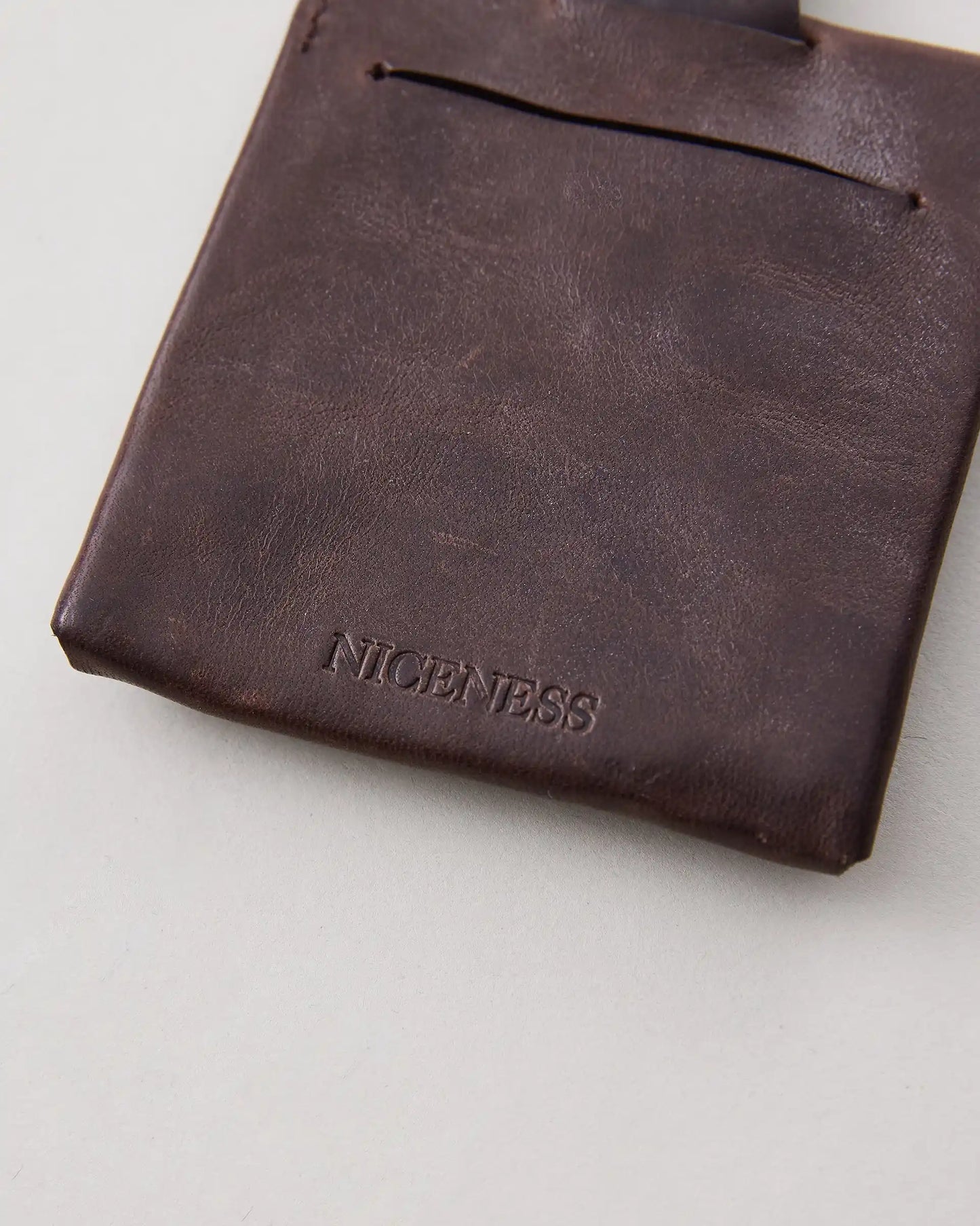 NICENESS 25SS H.R.FATS / NN Coin Case - Oiled Horse Leather
