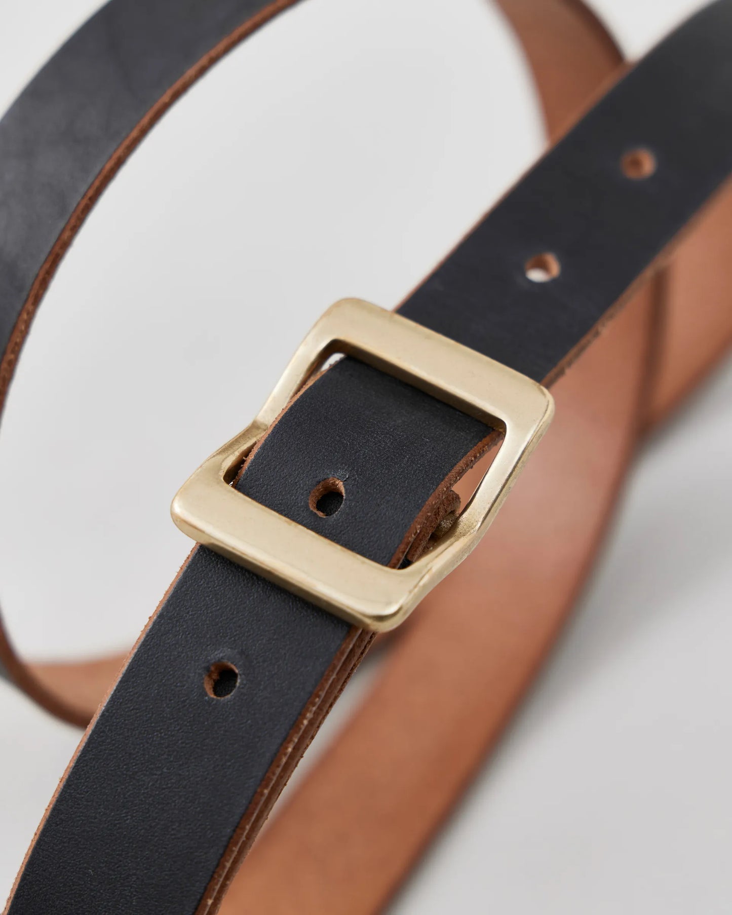 NICENESS 25AW CASE / Brown Core Oiled Cow Leather Belt