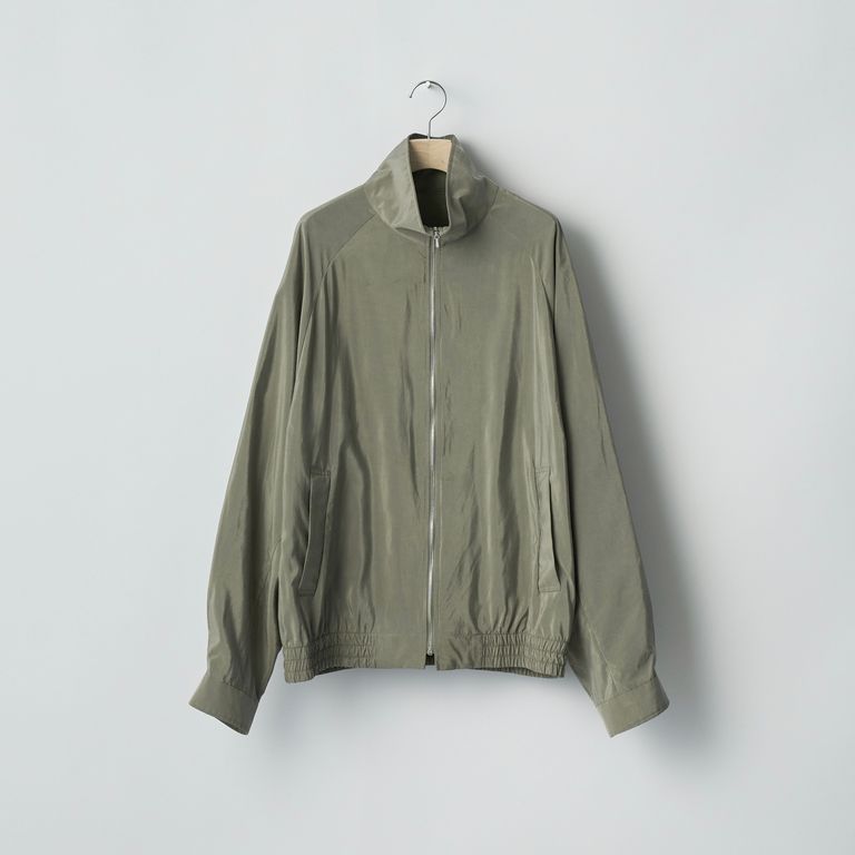 ssstein 25AW Silk/Nylon Zip Up Blouson