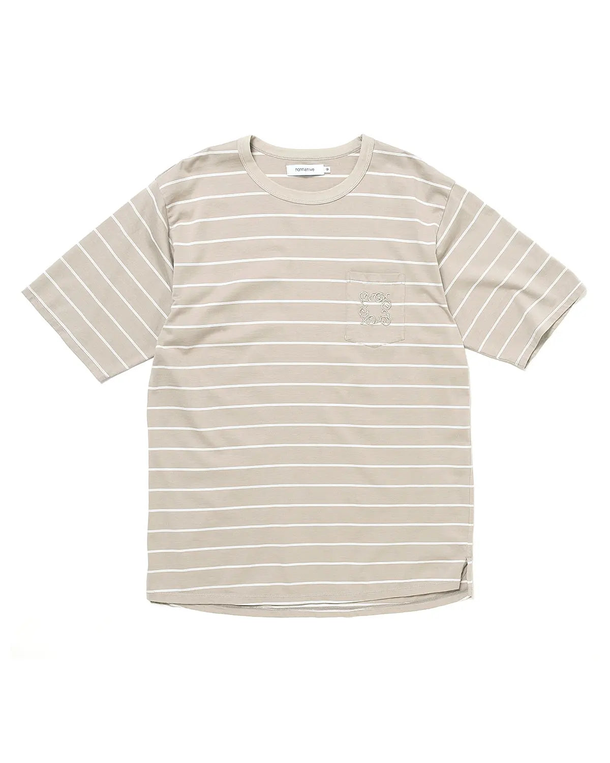 nonnative 25SS DWELLER S/S TEE BORDER COTTON JERSEY
