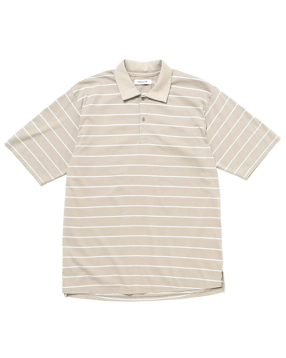 nonnative 25SS OFFICER S/S POLO SHIRT BORDER COTTON JERSEY