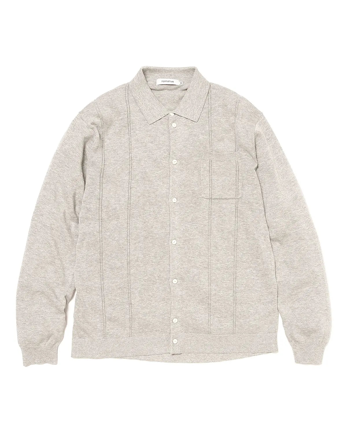 nonnative 25SS OFFICER POLO CARDIGAN T/C/H YARN