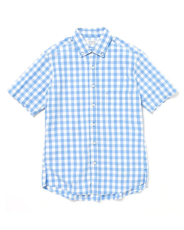 nonnative 25SS DWELLER B.D. S/S SHIRT COTTON POPLIN GINGHAM CHECK