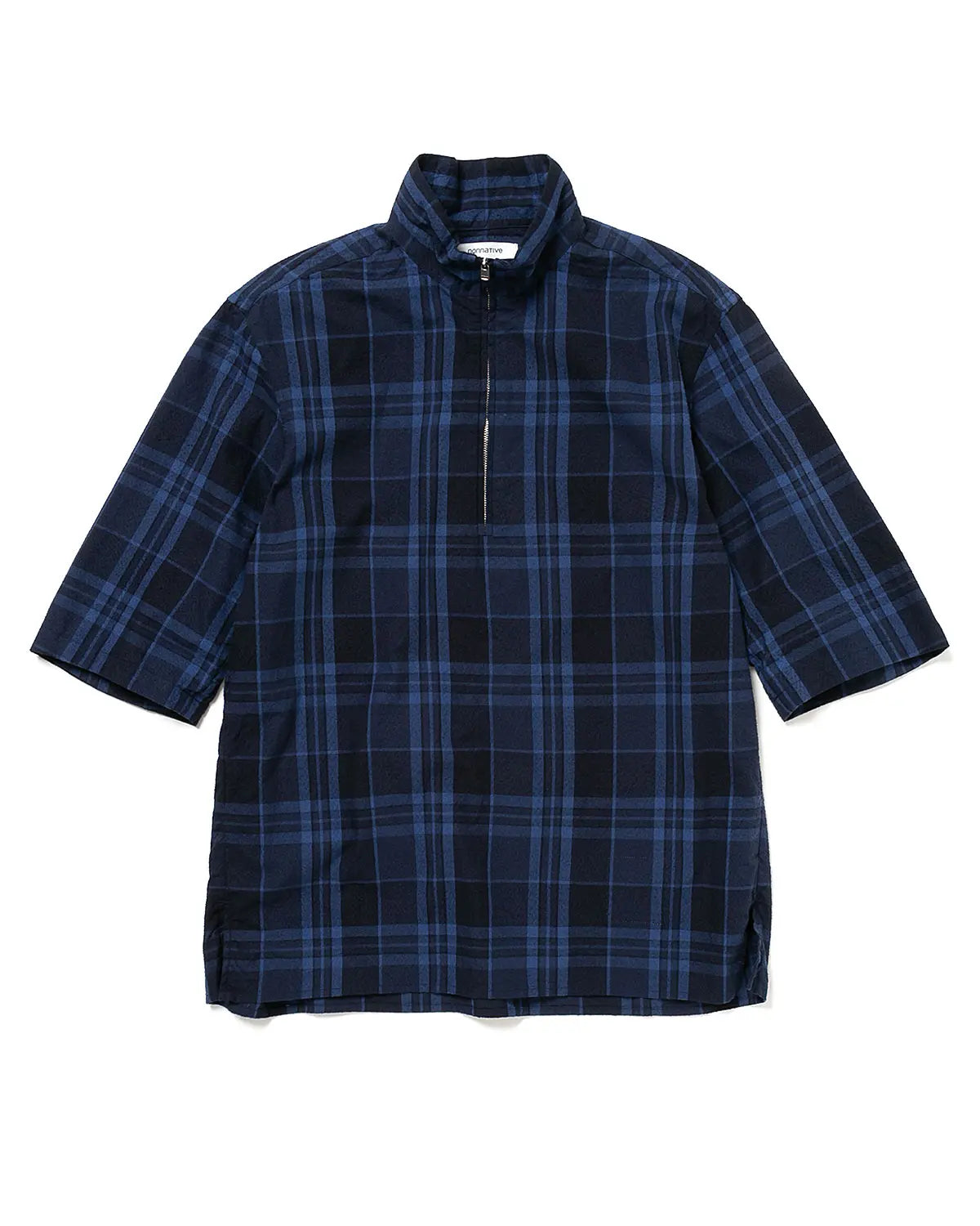 nonnative 25SS MARINER PULLOVER Q/S SHIRT COTTON PUNCHING MADRAS CHECK