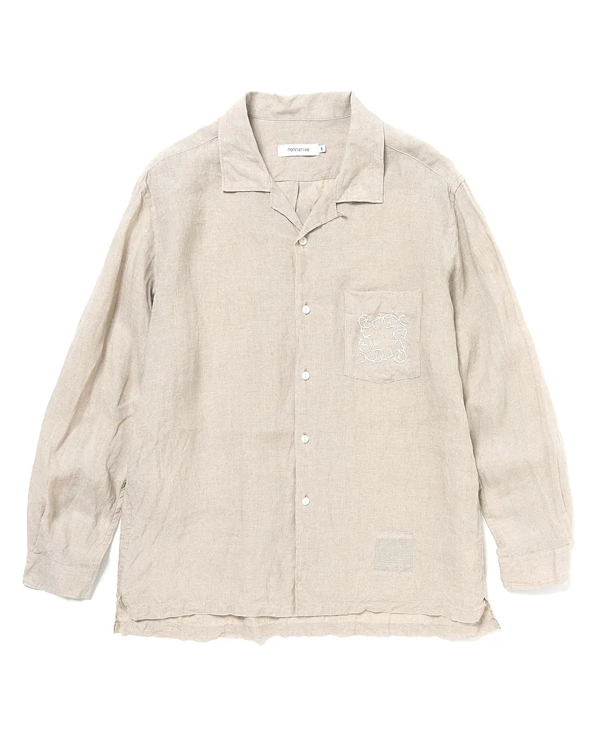 nonnative 25SS VOYAGER L/S SHIRT LINEN OXFORD