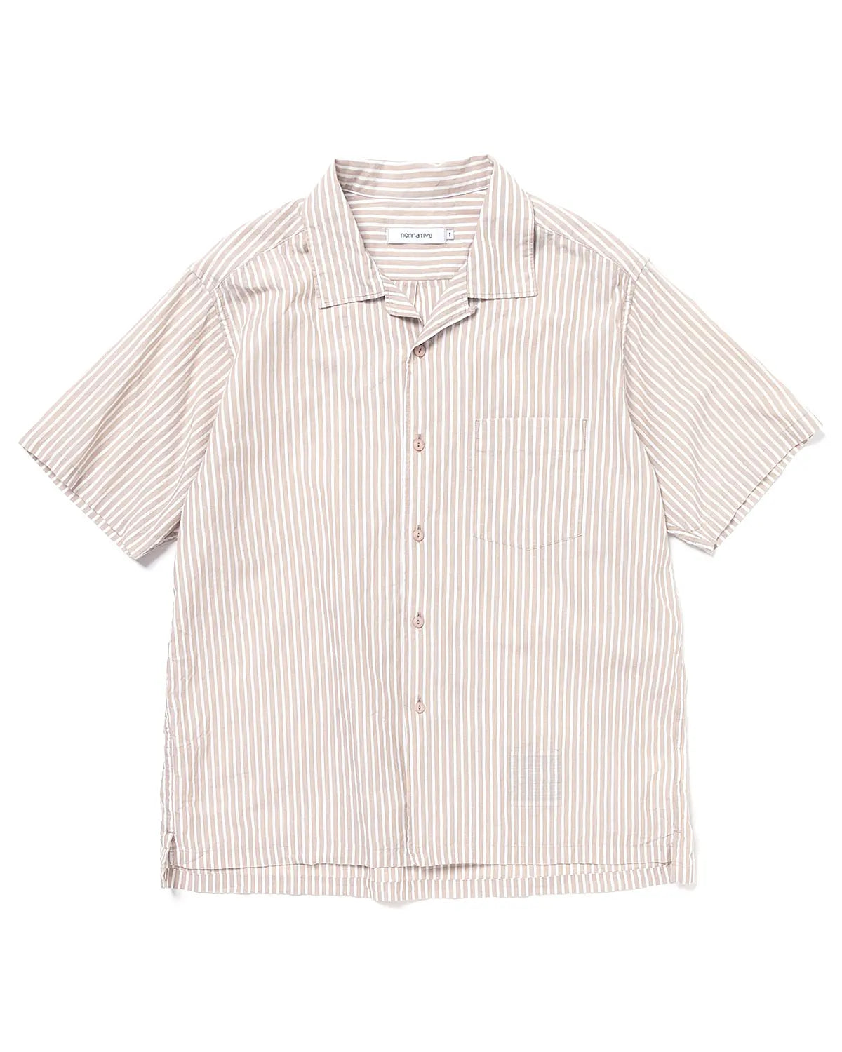 nonnative 25SS VOYAGER S/S SHIRT C/Li/Ra BROAD STRIPE