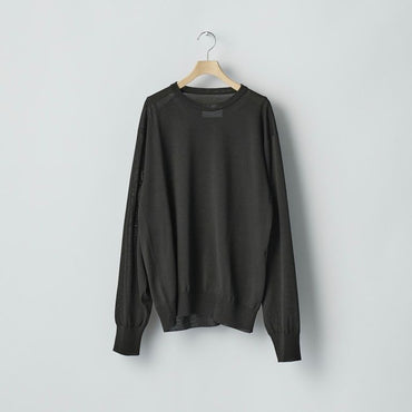 ssstein 25AW Wool/Silk Knit Crew Neck LS