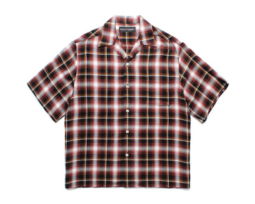 WACKO MARIA 25SS CHECK OPEN COLLAR SHIRT