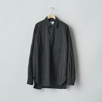 ssstein 25AW Silk/Nylon Oversized Down Pat Shirt