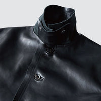 YOKE / Cut-Off Leather Car Coat