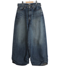 refomed / FRESH MAN DENIM WIDE PANTS by EDWIN “USED“