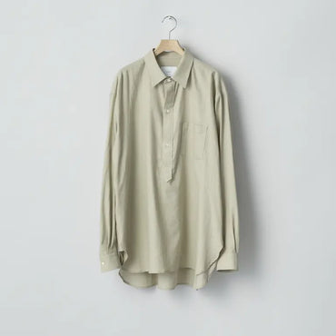 ssstein 25AW Cotton/Silk Oversized Pullover Shirt