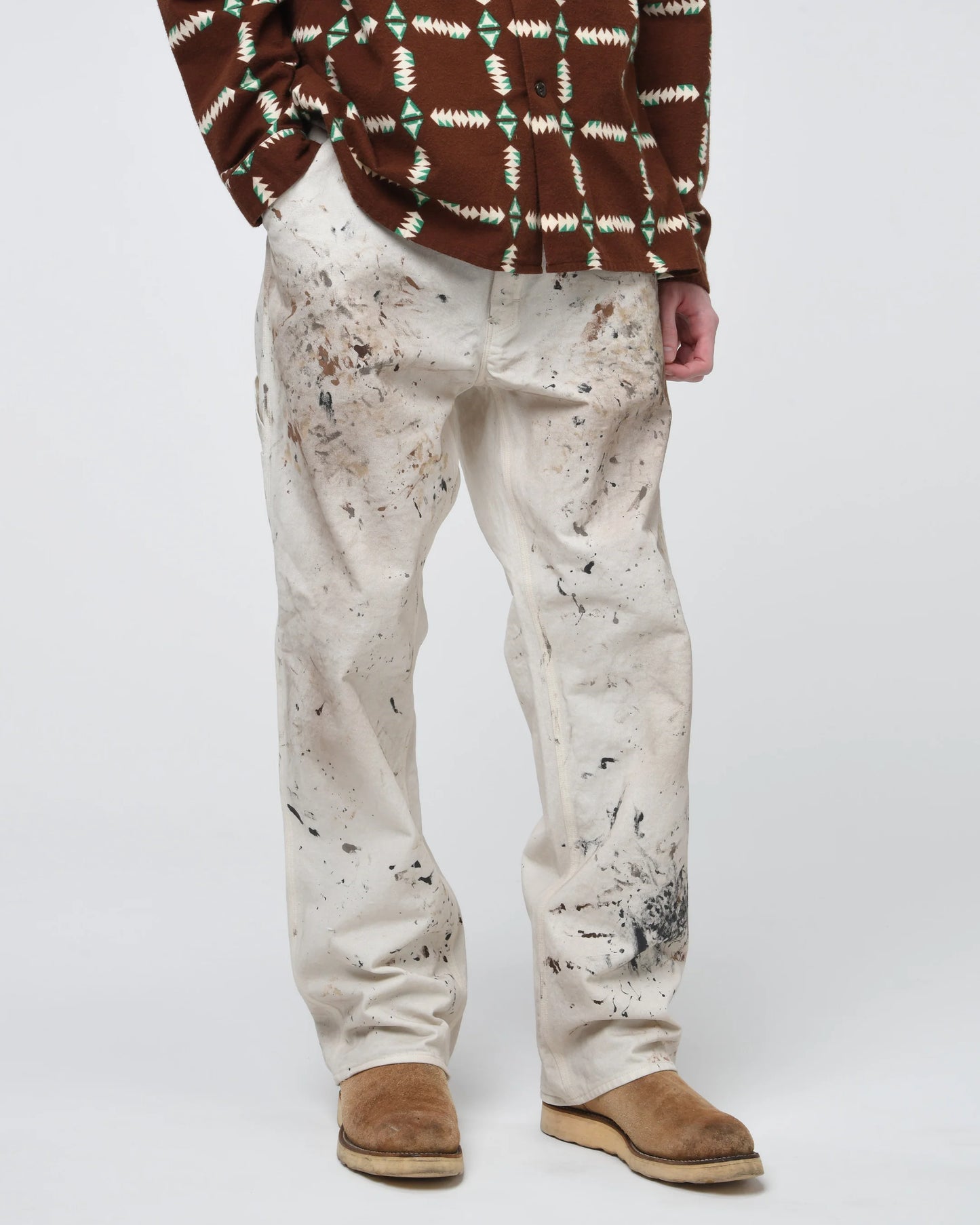 BOWWOW 25AW PAINTER'S PAINT STAINED PAINTER PANTS