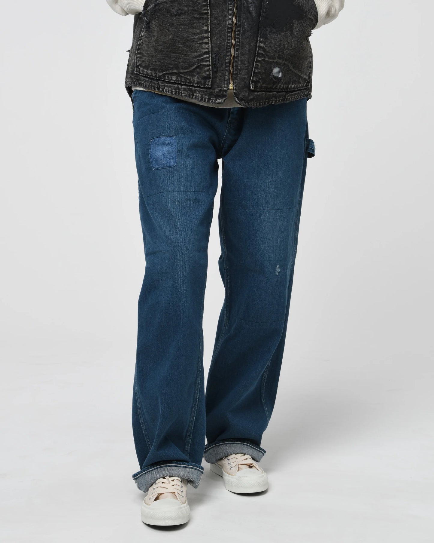 BOWWOW 25AW REPAIRED INDIGO PAINTER PANTS