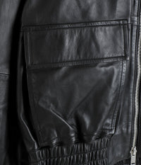STUDIO NICHOLSON / LEATHER BOMBER JACKET - PISTON -