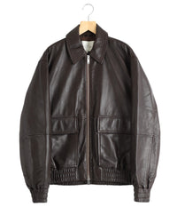STUDIO NICHOLSON / LEATHER BOMBER JACKET - PISTON -