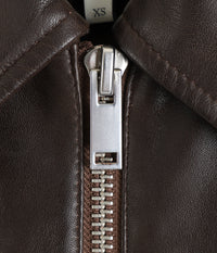 STUDIO NICHOLSON / LEATHER BOMBER JACKET - PISTON -