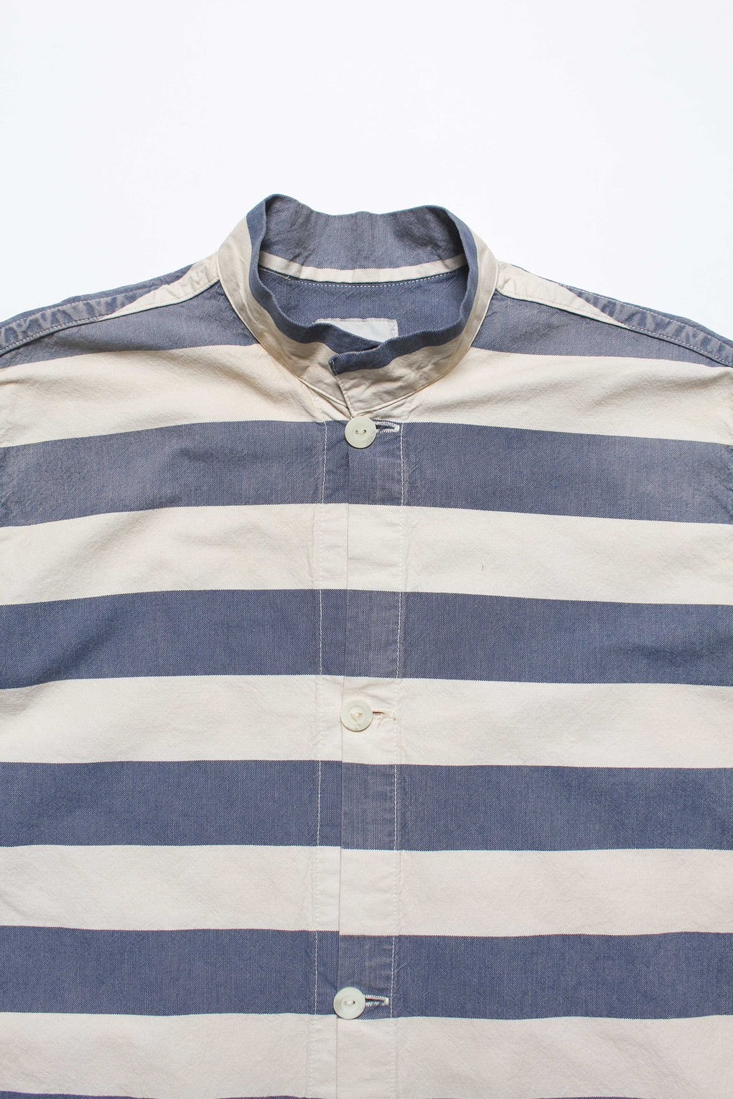 BOWWOW 25AW BLUE STRIPE PRISON JACKET AGED