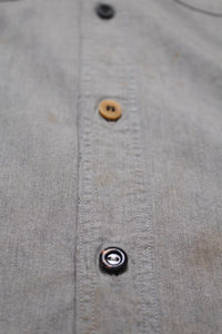 BOWWOW 25AW REPAIRED WORN GRAY CHAMBRAY SHIRT