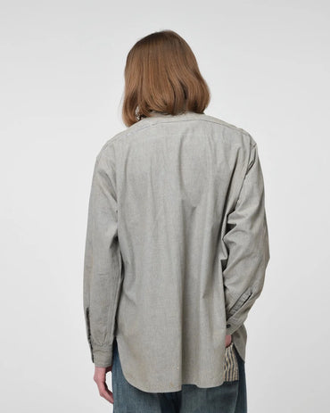BOWWOW 25AW REPAIRED WORN GRAY CHAMBRAY SHIRT