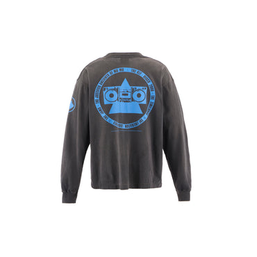 SAINT Mxxxxxx x THE KLF / KLF_LS TEE_BLUE KLF