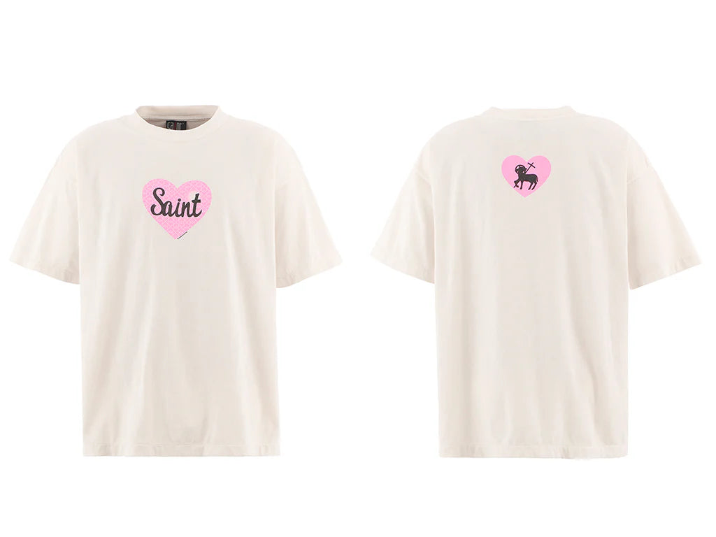 SAINT Mxxxxxx 25AW SS TEE/HEART SAINT