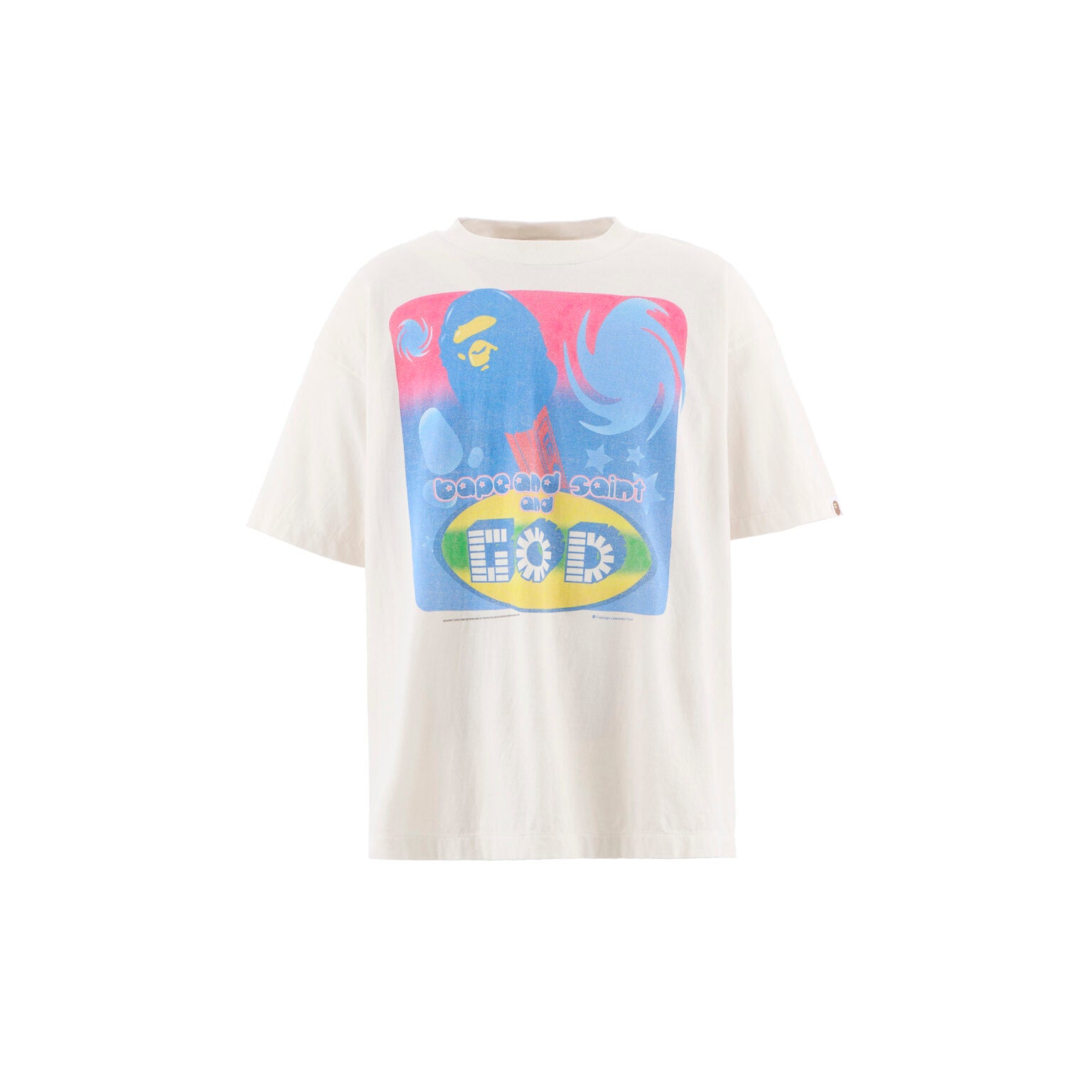 SAINT Mxxxxxx x BAPE / BAPE_SS TEE_GOD