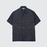 YOKE 25SS Embroidery Open Collar Shirt