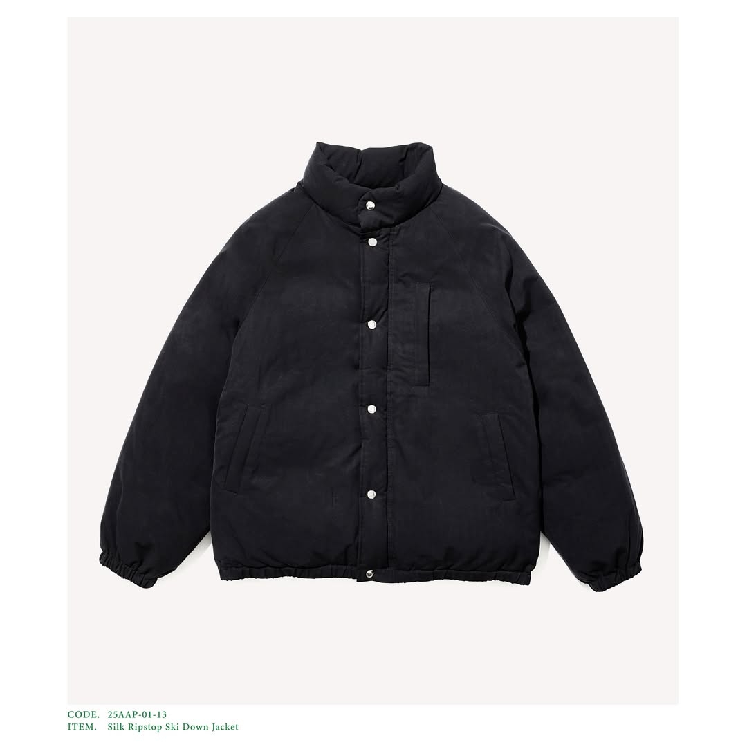 A.PRESSE 25AW Silk Ripstop Ski Down Jacket
