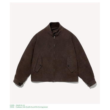 A.PRESSE 25AW Cashmere Silk Double Faced Pile Driving Jacket