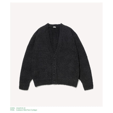 A.PRESSE 25AW Cashmere Mole Yarn Cardigan