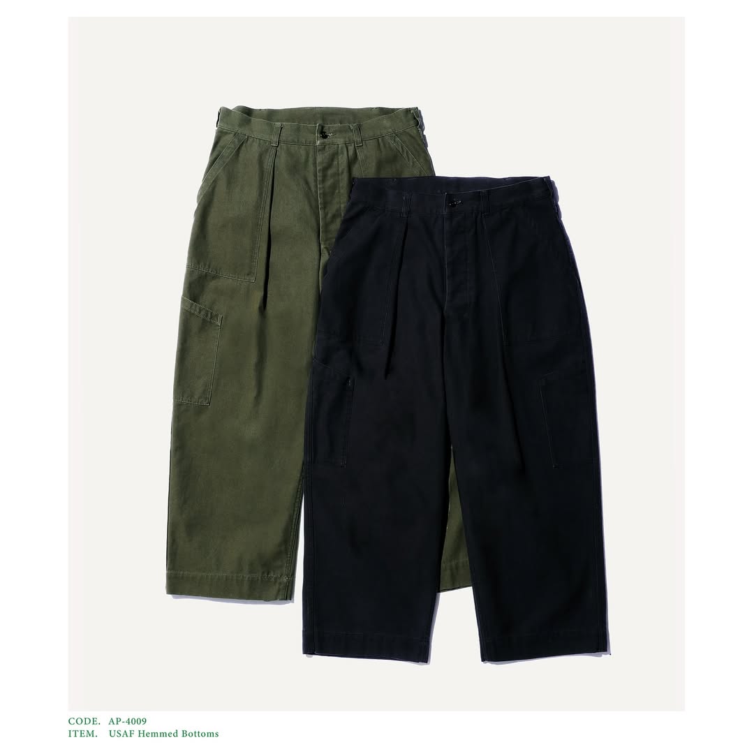 A.PRESSE 25AW USAF Hemmed Bottoms