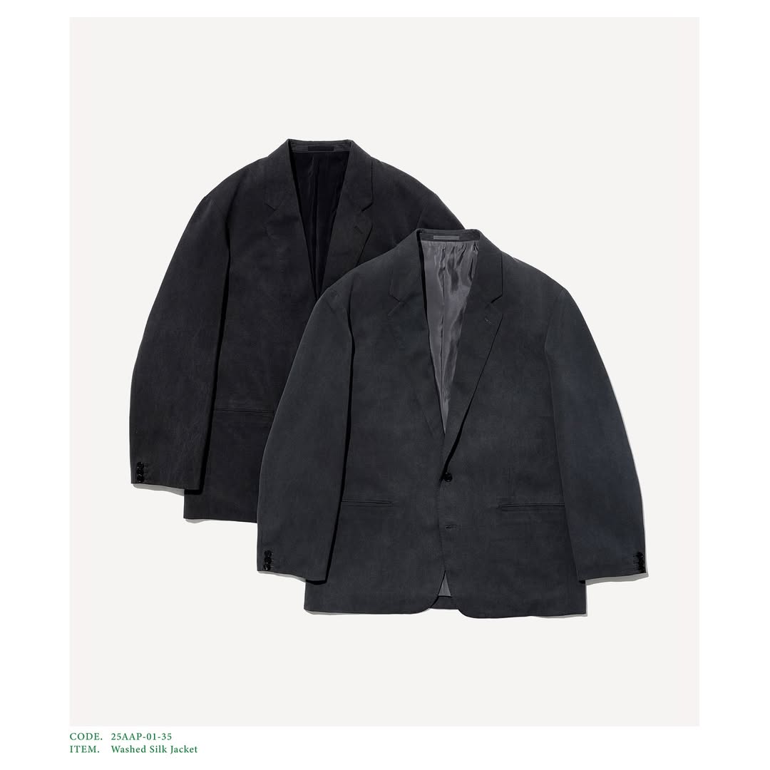 A.PRESSE 25AW Washed Silk Jacket