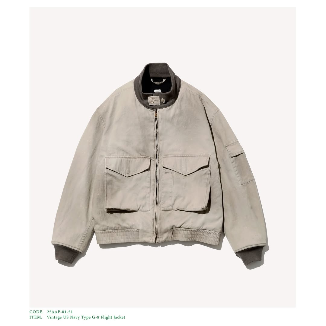 ジャケット・アウター 25aw a.presse Vintage G-8 Flight Jacket A.PRESSE 25AW Vintage US Navy Type G-8 Flight Jacket