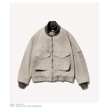 A.PRESSE 25AW Vintage US Navy Type G-8 Flight Jacket