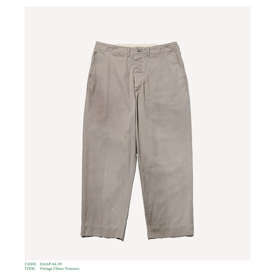 パンツ A.PRESSE Type.1 Chino Trousers 2 ecru A.PRESSE Type.1 Chino