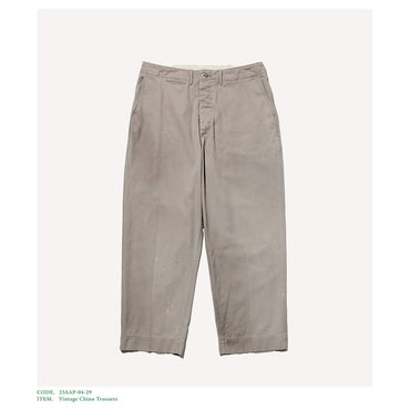 A.PRESSE 25AW Vintage Chino Trousers