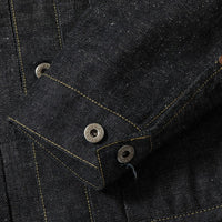 Gold / GL15860 / RECYCLED WASTE SUVIN COTTON YARN 11.5oz. DENIM BLOUSE WWⅡ MODEL