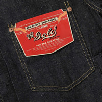 Gold / GL15860 / RECYCLED WASTE SUVIN COTTON YARN 11.5oz. DENIM BLOUSE WWⅡ MODEL