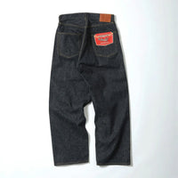 Gold / GL42620N / RECYCLED WASTE SUVIN COTTON YARN 11.5oz. DENIM 5POCKET WIDE PANTS WWⅡ MODEL