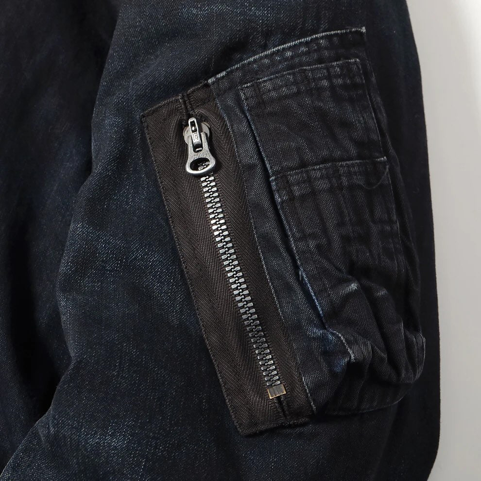 Gold / GL15855H / CLIMASHIELD PADDING 10oz. DENIM MA-1 PIGMENT PAINTED