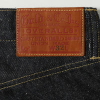 Gold / GL42620N / RECYCLED WASTE SUVIN COTTON YARN 11.5oz. DENIM 5POCKET WIDE PANTS WWⅡ MODEL