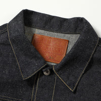 Gold / GL15860 / RECYCLED WASTE SUVIN COTTON YARN 11.5oz. DENIM BLOUSE WWⅡ MODEL