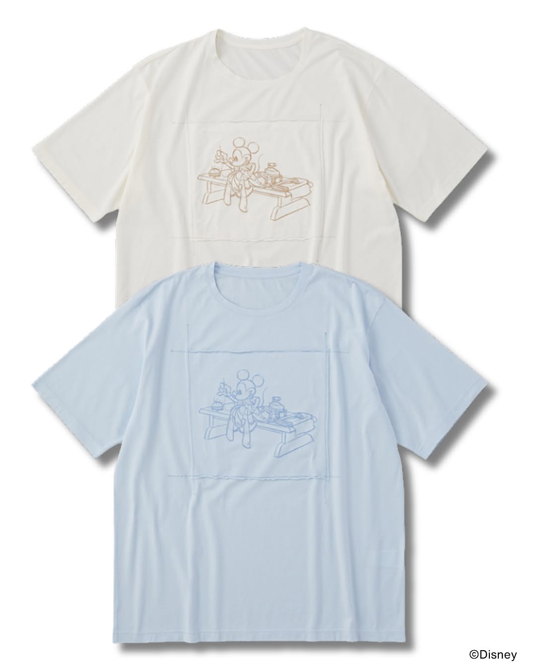 Porter Classic x DISNEY MICKEY MOUSE / PC OHARIKO COLLECTION PATCHWORK T-SHIRT