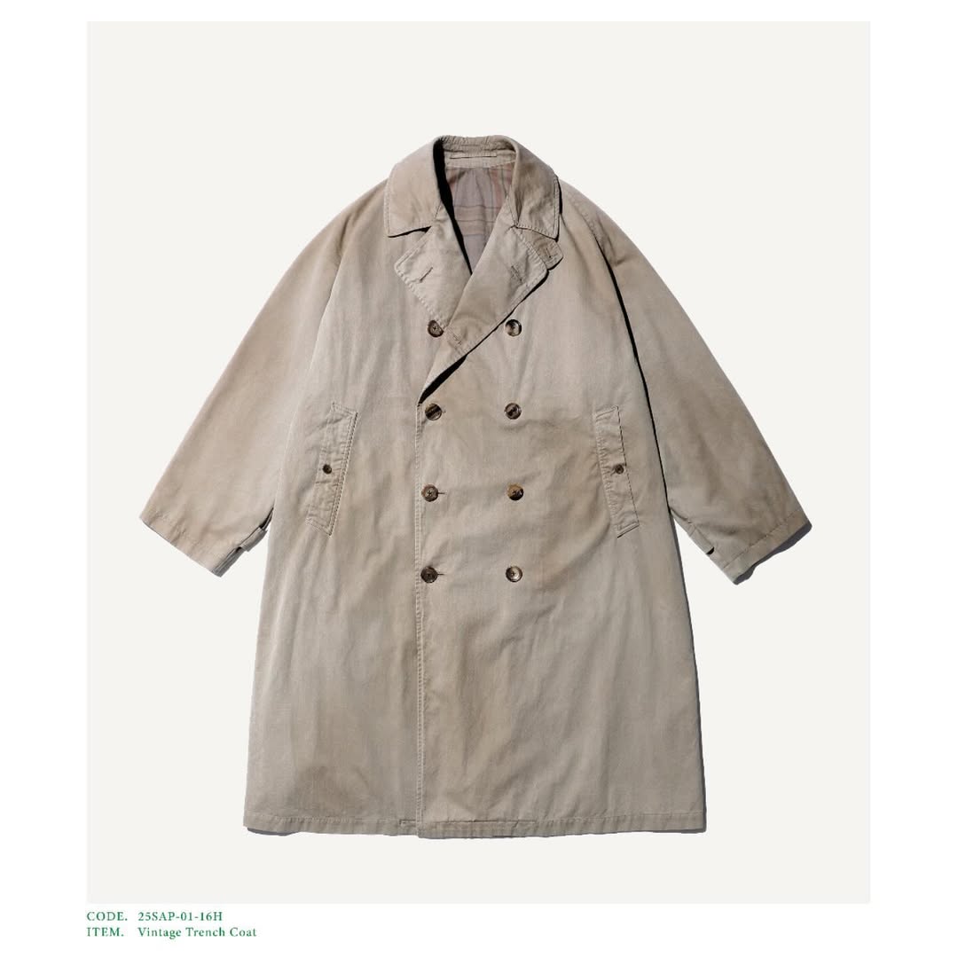 A.PRESSE 25SS Vintage Trench Coat