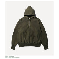 A.PRESSE 25SS Vintage Half Zip Sweat Hoodie