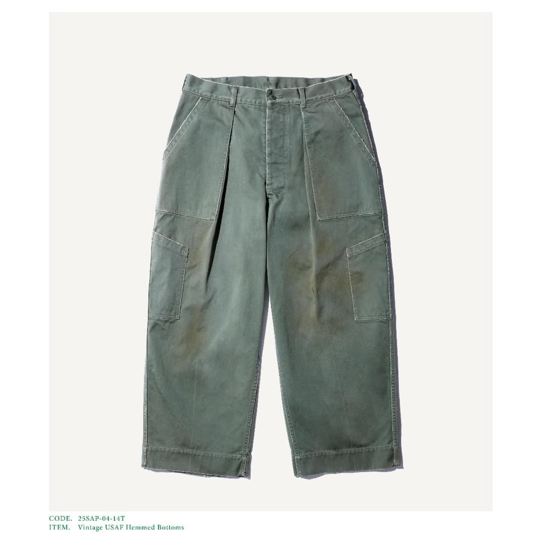 A.PRESSE 25SS Vintage USAF Hemmed Bottoms