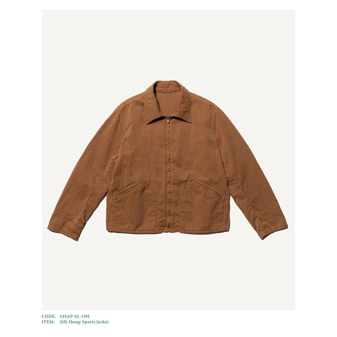 A.PRESSE 24SS Silk Hemp Sports Jacket