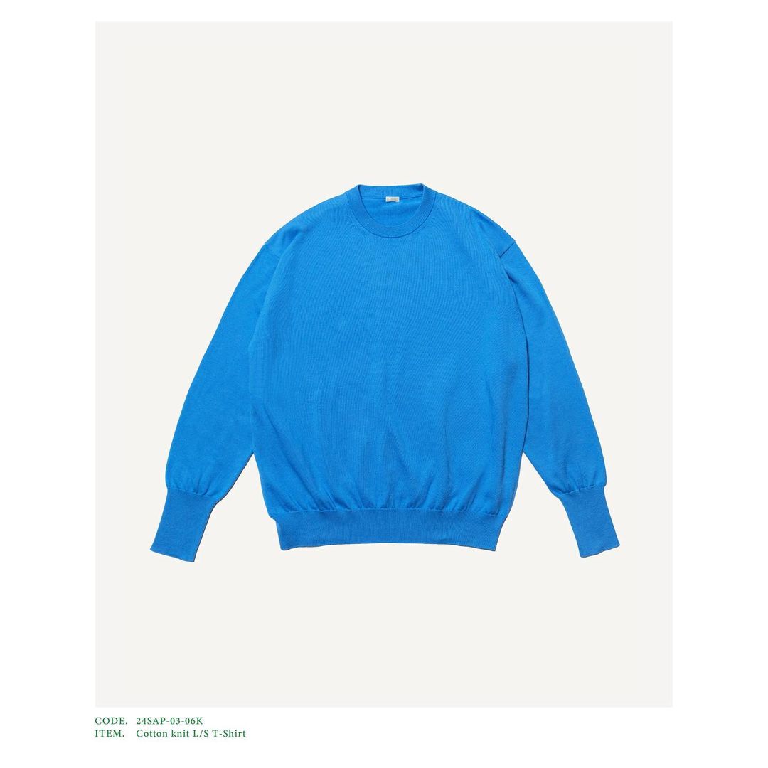 A.PRESSE 24SS Cotton knit L/S T-Shirt