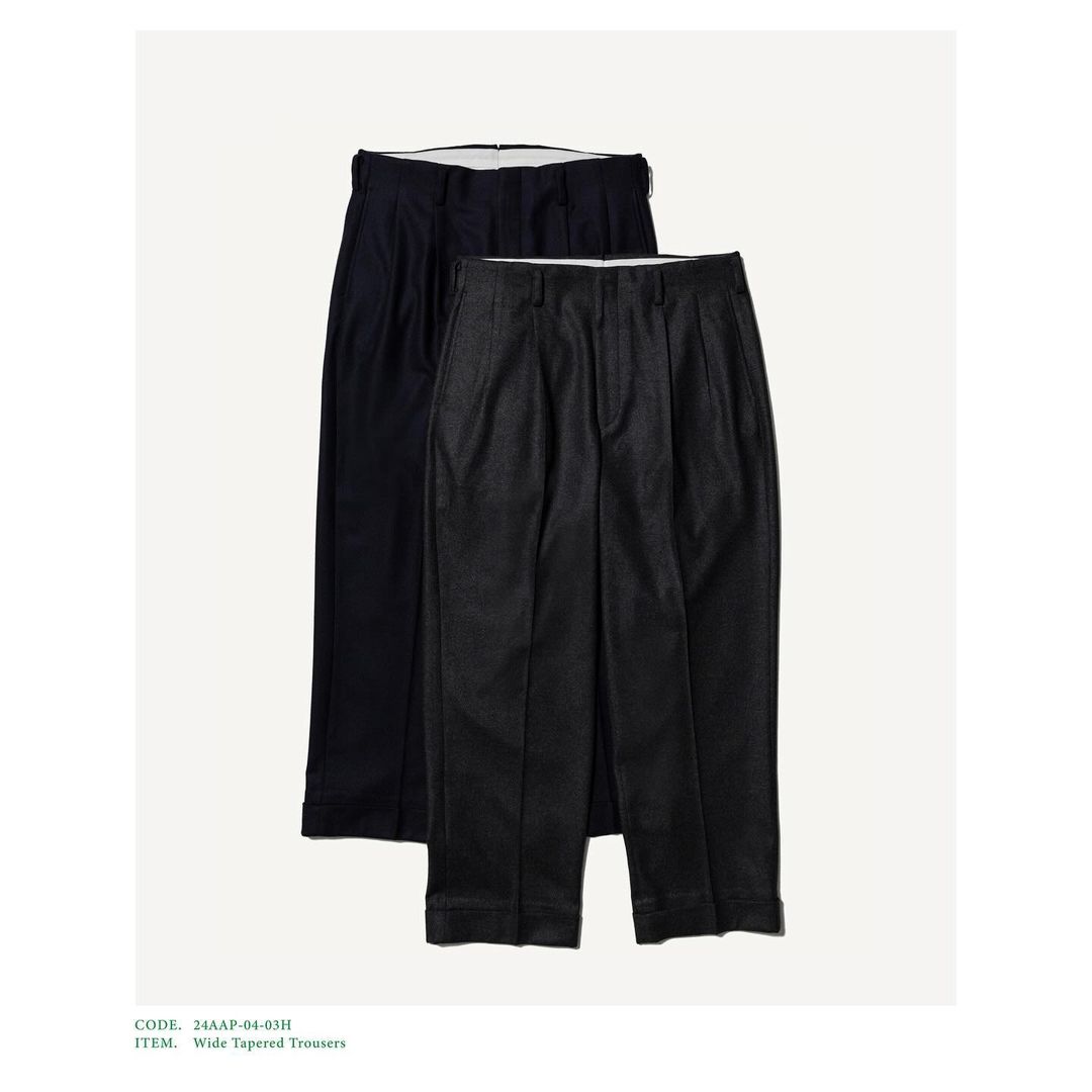 A.PRESSE 24AW Wide Tapered Trousers